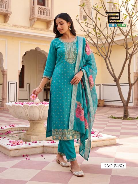 Blue hills cherry 3pcs kurtis wholesale